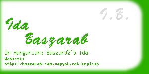 ida baszarab business card